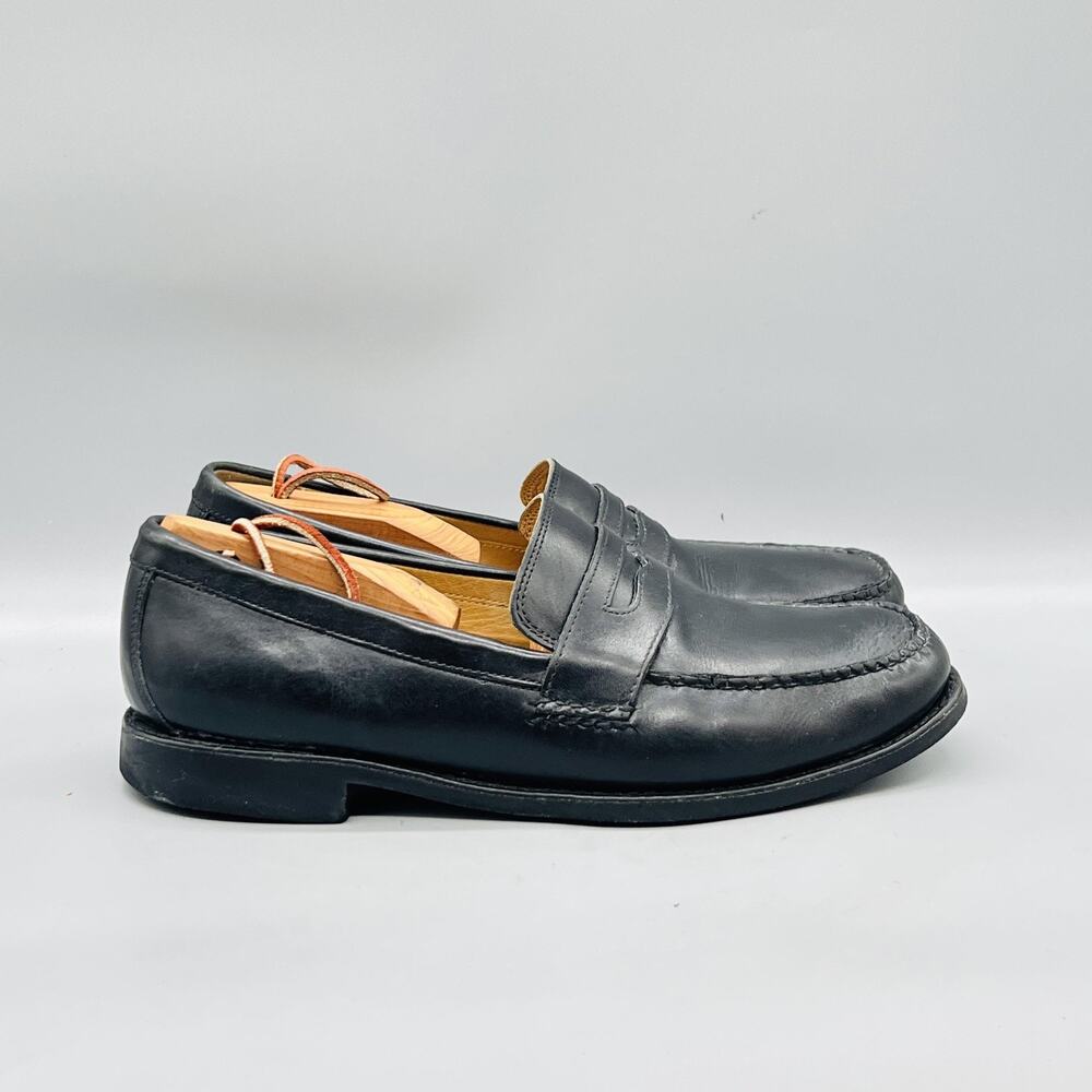 Johnston & Murphy Shoes Mens 9 Leather Penny Loafers Slip On Dress Moc Toe
